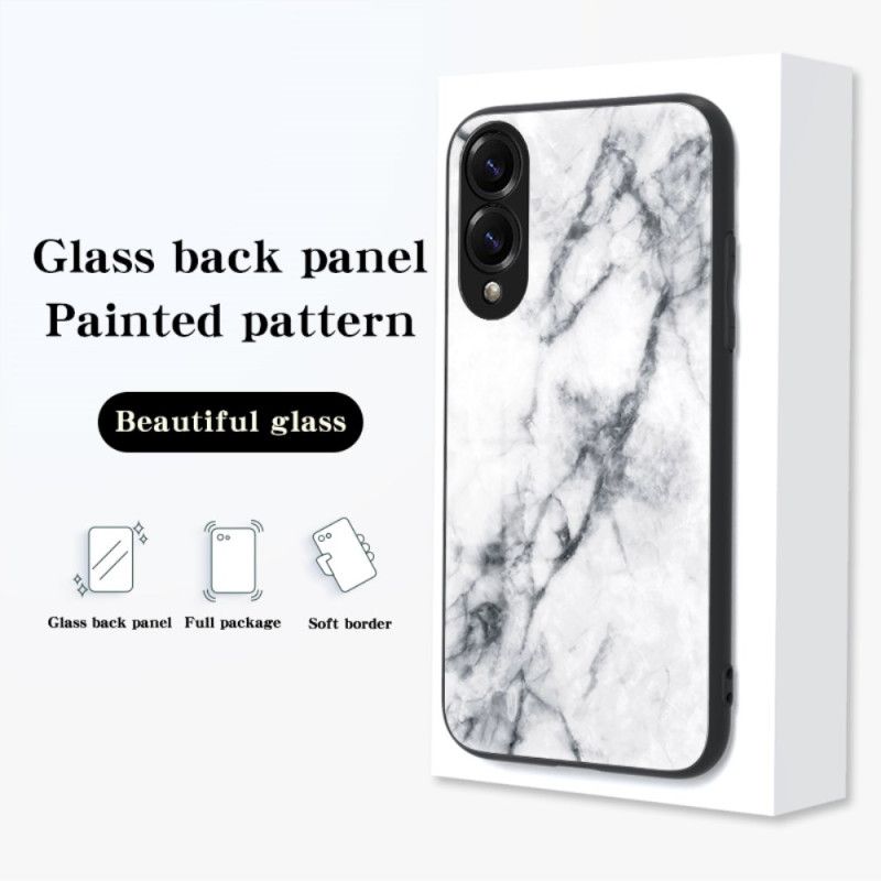 Hoesje Voor Samsung Galaxy S25 5g Edge Gehard Marmerglas