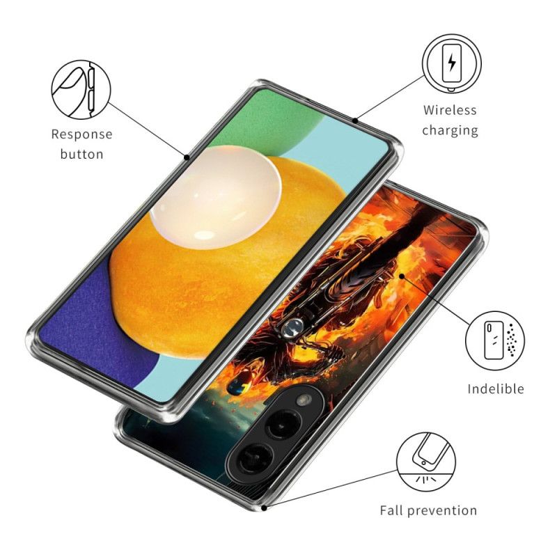 Hoesje Voor Samsung Galaxy S25 5g Edge Vlammenridder