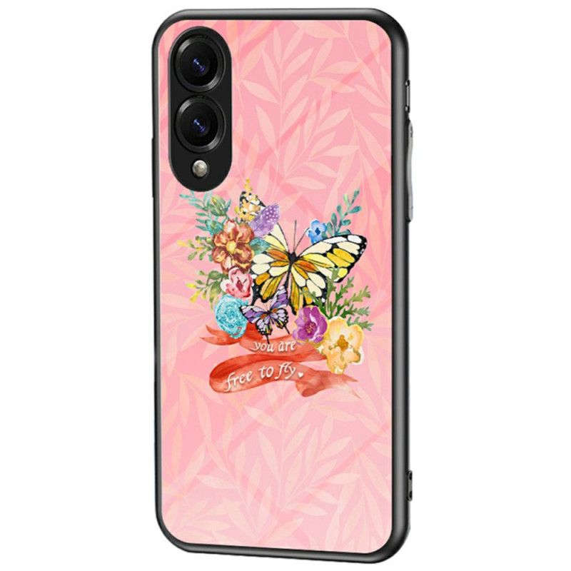 Hoesje Voor Samsung Galaxy S25 5g Edge Vlinder Van Gehard Glas