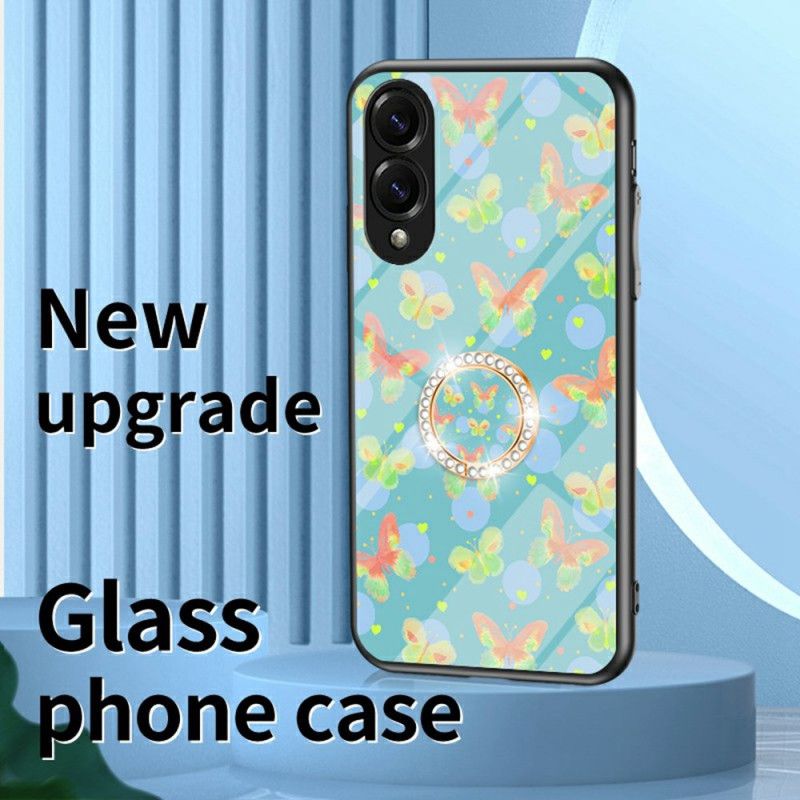 Hoesje Voor Samsung Galaxy S25 5g Edge Vlinder Van Gehard Glas