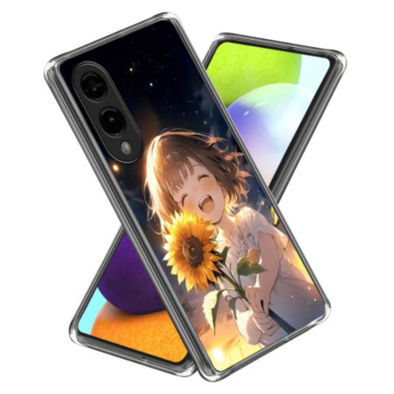 Hoesje Voor Samsung Galaxy S25 5g Edge Zonnebloemmeisje