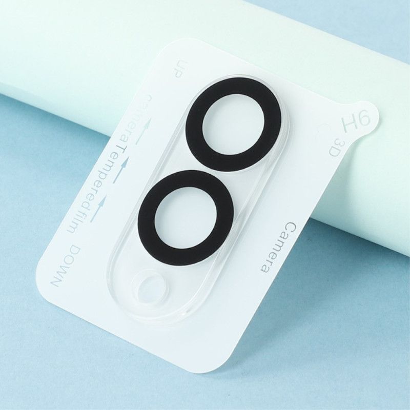 Lensbeschermer Van Gehard Glas Voor Samsung Galaxy S25 Edge (zwart Rond Ontwerp)