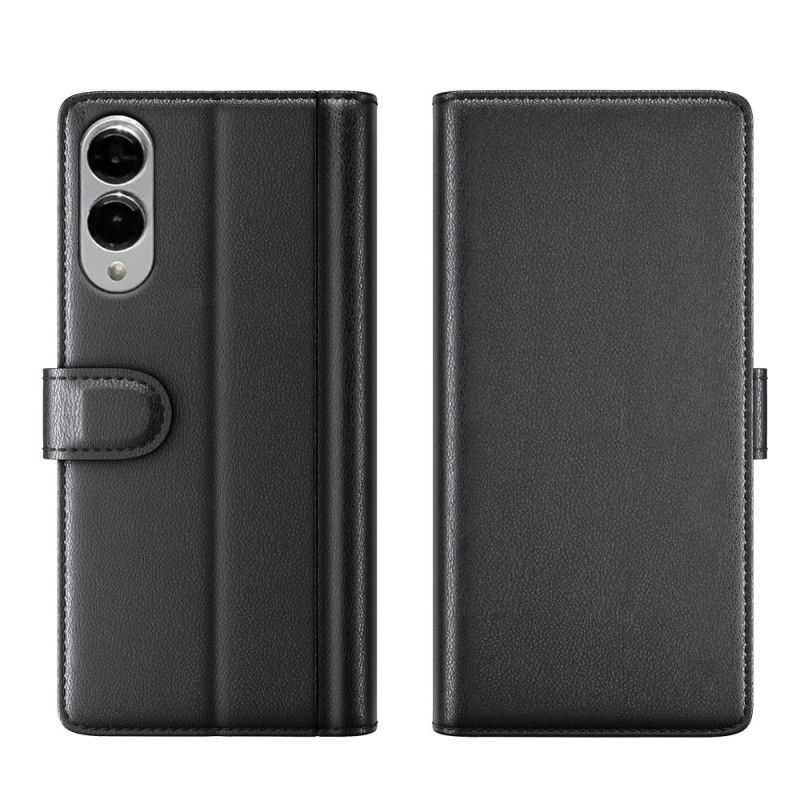 Leren Hoesje Samsung Galaxy S25 5g Edge Echt Leer