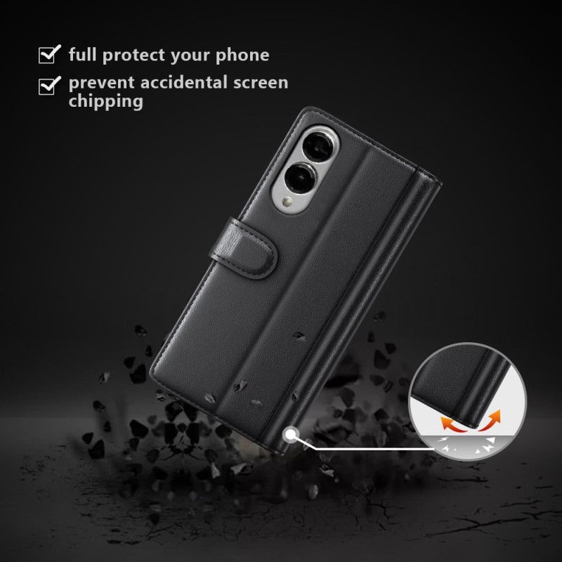 Leren Hoesje Samsung Galaxy S25 5g Edge Echt Leer