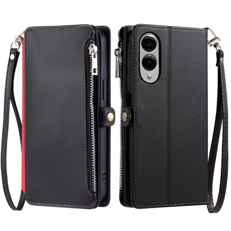 Leren Hoesje Samsung Galaxy S25 5g Edge Ergonomische Polsband