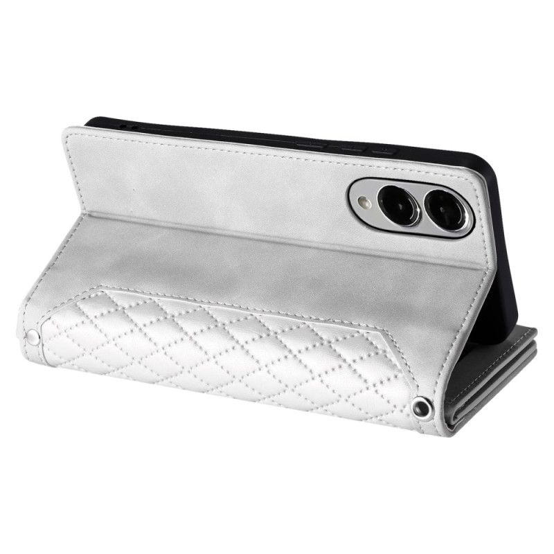 Leren Hoesje Samsung Galaxy S25 5g Edge Gewatteerde Portemonnee Bescherming Hoesje