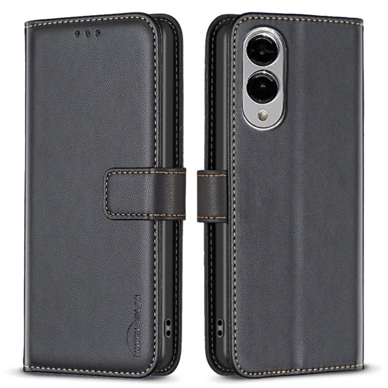 Leren Hoesje Samsung Galaxy S25 5g Edge Klassieke Binfen-kleur