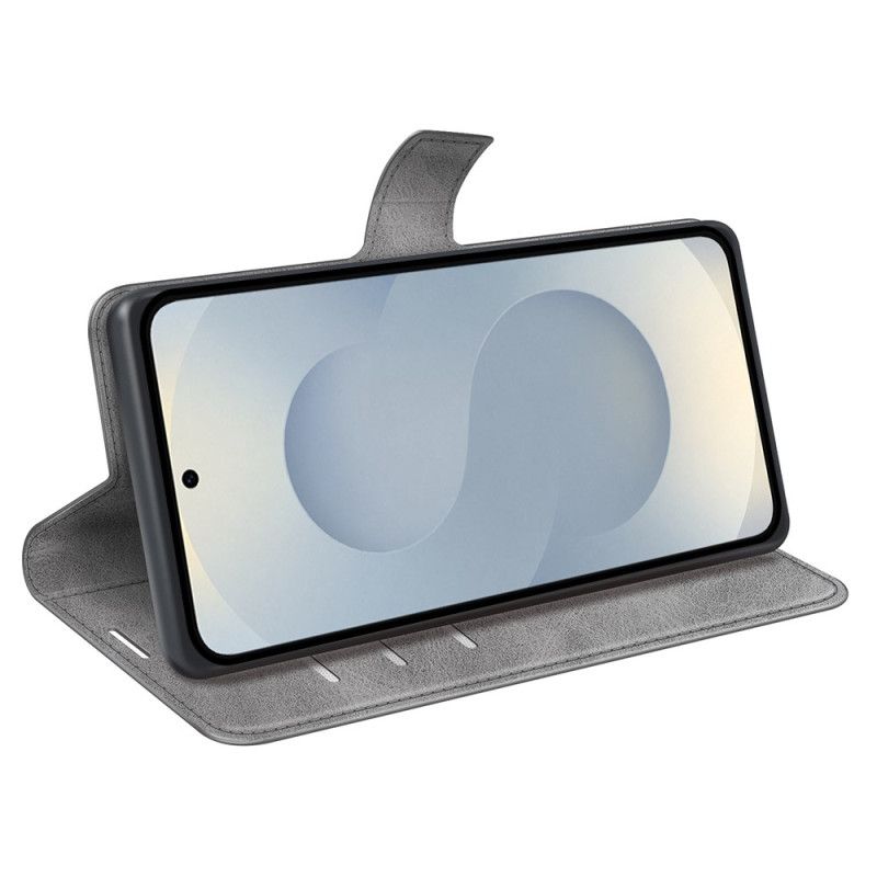 Leren Hoesje Samsung Galaxy S25 5g Edge Lederstijl Bescherming Hoesje