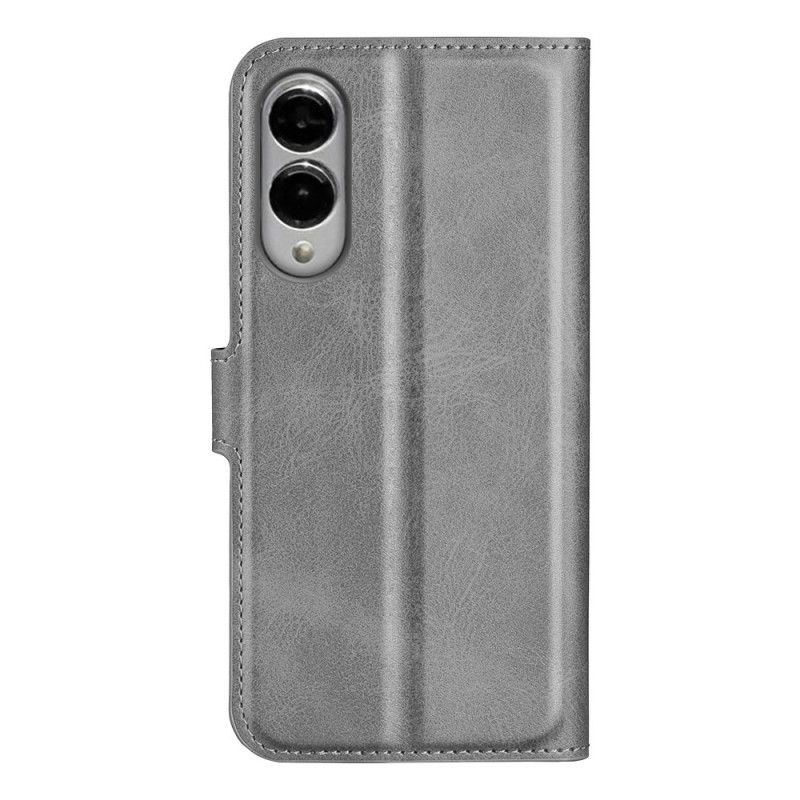 Leren Hoesje Samsung Galaxy S25 5g Edge Lederstijl Bescherming Hoesje