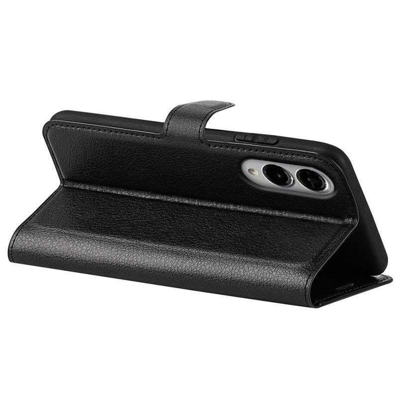 Leren Hoesje Samsung Galaxy S25 5g Edge Lychee Kunstleer Bescherming Hoesje