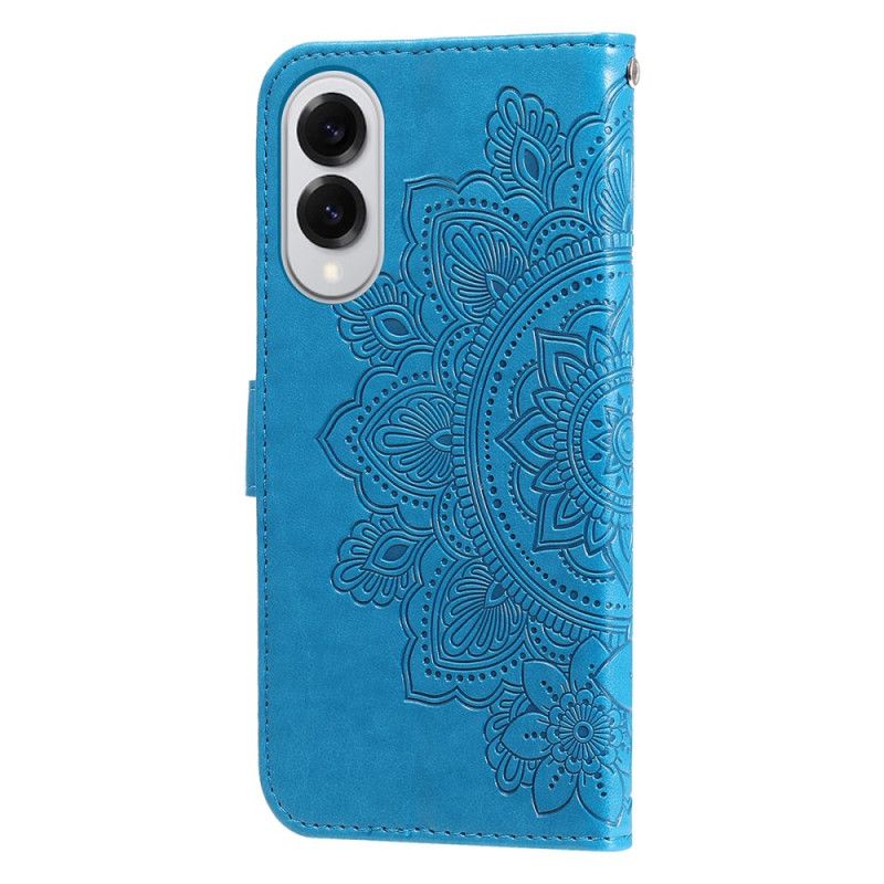 Leren Hoesje Samsung Galaxy S25 5g Edge Mandala-print Bescherming Hoesje