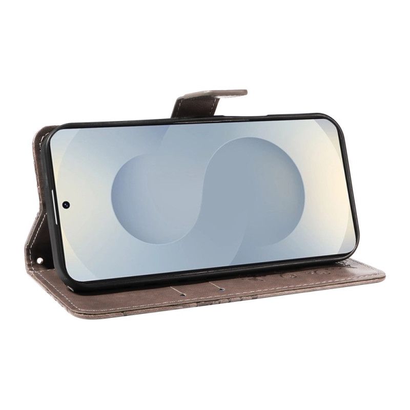 Leren Hoesje Samsung Galaxy S25 5g Edge Patroon Met Gigantische Vlinders