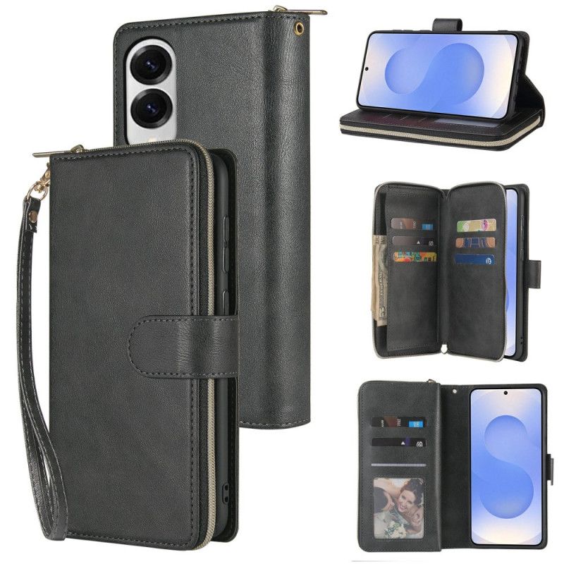 Leren Hoesje Samsung Galaxy S25 5g Edge Portemonnee En Etui Bescherming Hoesje