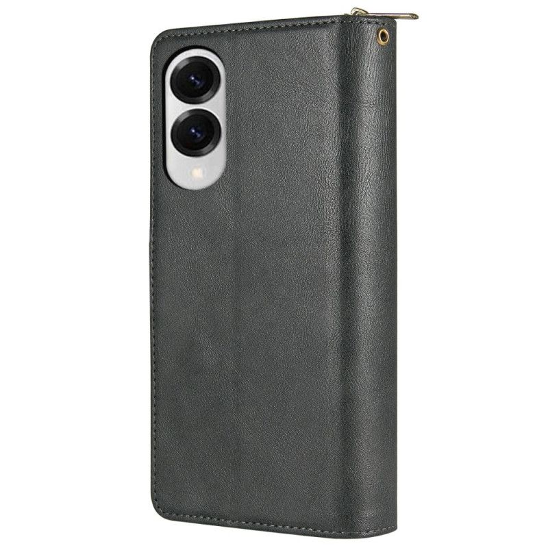 Leren Hoesje Samsung Galaxy S25 5g Edge Portemonnee En Etui Bescherming Hoesje
