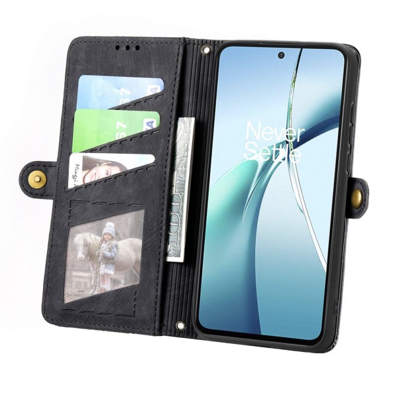 Leren Hoesje Voor Samsung Galaxy S25 5g Edge Geometrisch Patroon En Sleutelkoord