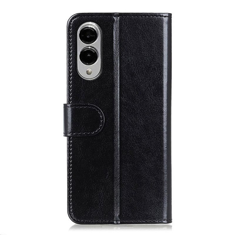 Leren Hoesje Voor Samsung Galaxy S25 5g Edge Lakleer Imitatieleer