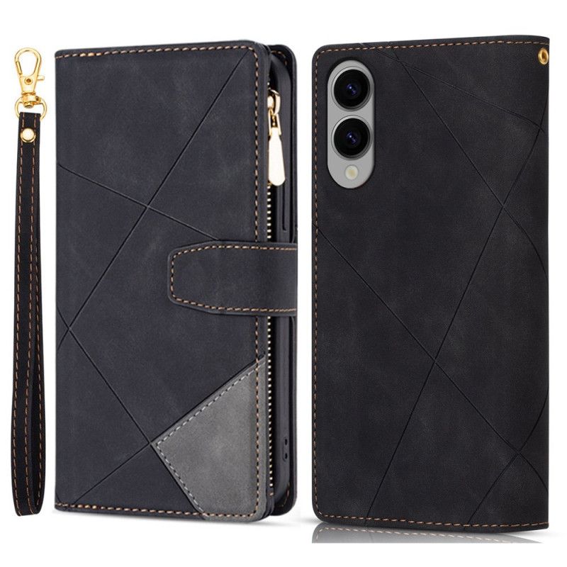 Leren Hoesje Voor Samsung Galaxy S25 5g Edge Portemonnee Met Diamantpatroon