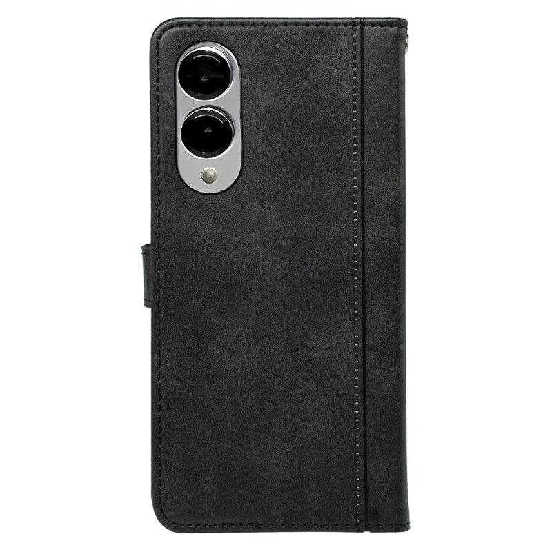 Leren Hoesje Voor Samsung Galaxy S25 5g Edge Premium Vintage