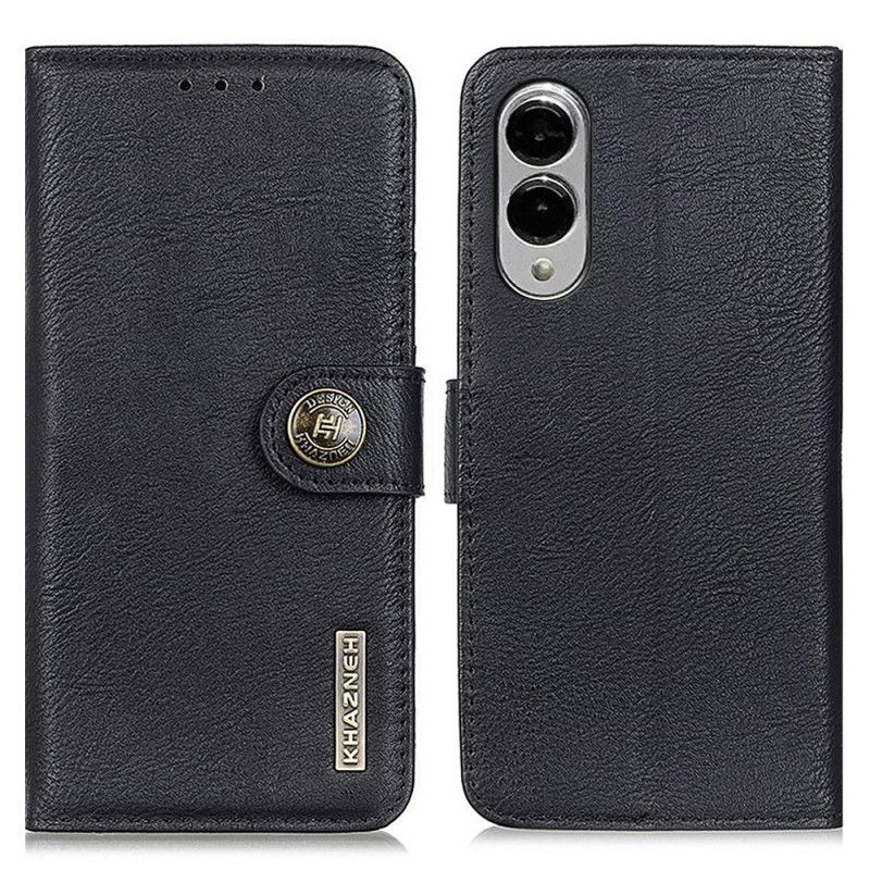 Leren Hoesje Voor Samsung Galaxy S25 5g Edge Vintage Khazneh