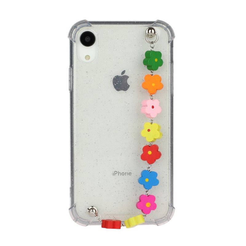 Case Hoesje iPhone XR Telefoonhoesje Siliconen Bloemenarmband