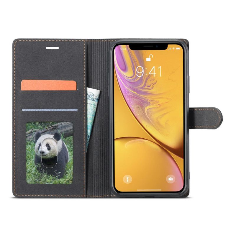 Cover Folio-hoesje iPhone XR Groen Zwart Telefoonhoesje Voorwenw F1-Serie
