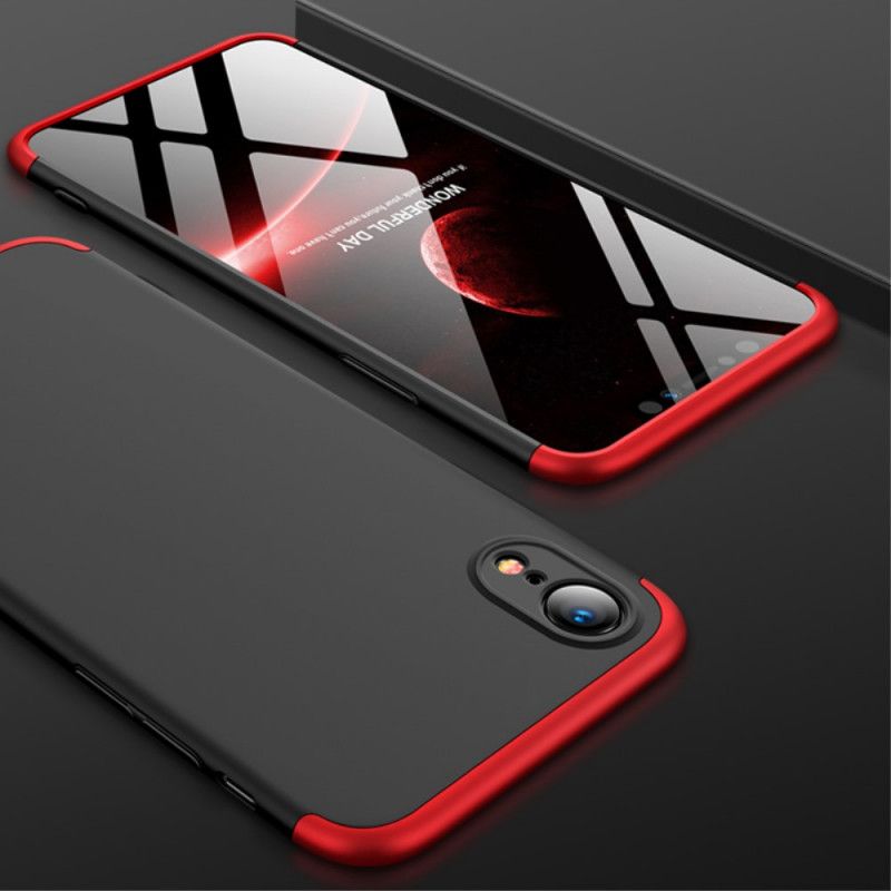 Hoesje iPhone XR Donkerblauw Zwart Afneembaar