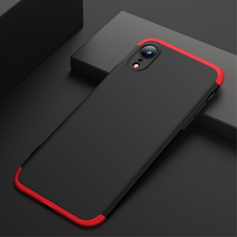 Hoesje iPhone XR Donkerblauw Zwart Afneembaar