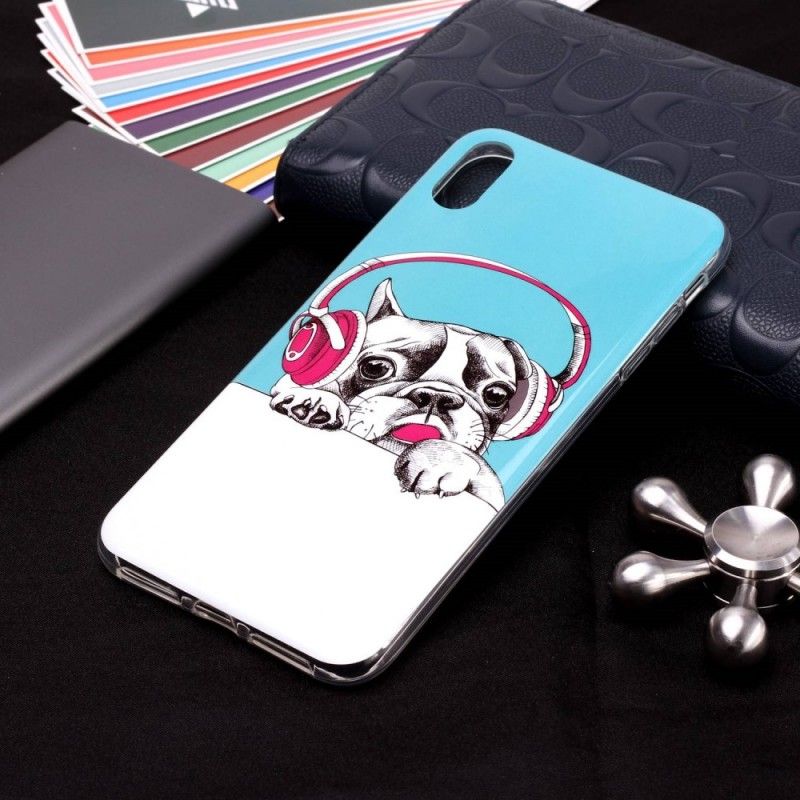 Hoesje iPhone XR Fluorescerende Hond