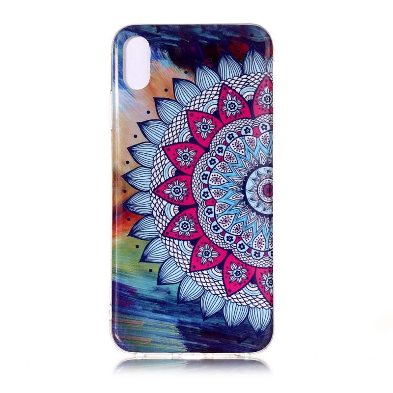 Hoesje iPhone XR Fluorescerende Mandala