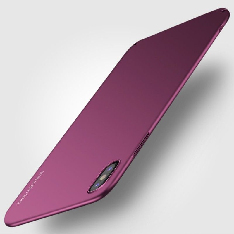 Hoesje iPhone XR Paars Zwart Metallic Effect