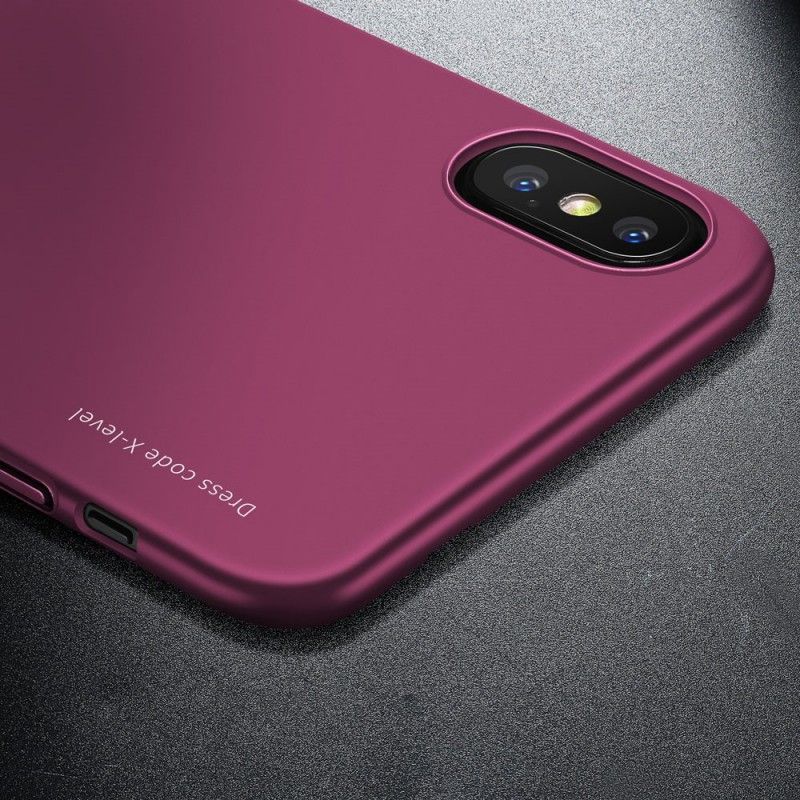 Hoesje iPhone XR Paars Zwart Metallic Effect