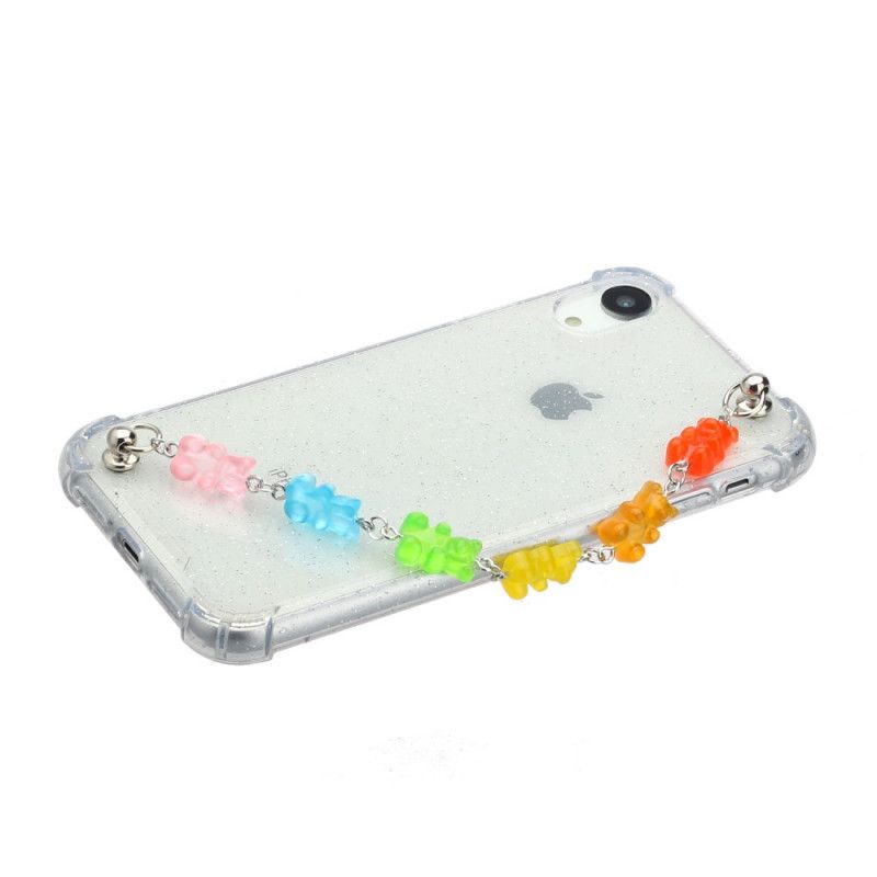 Hoesje iPhone XR Siliconen Berenjong Armband