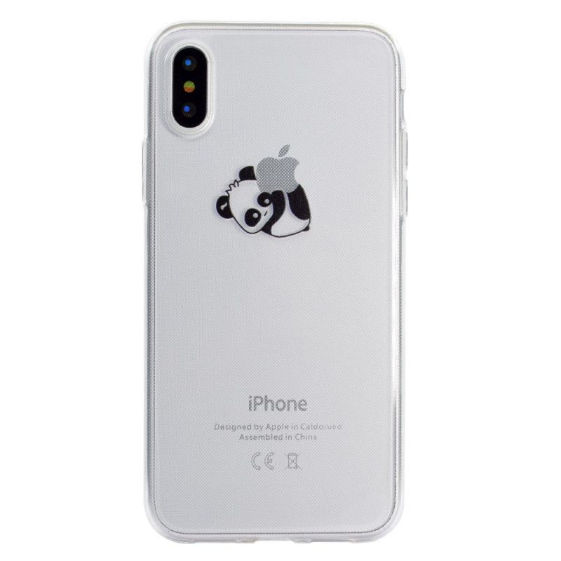 Hoesje iPhone XR Telefoonhoesje Logo Panda-Spellen
