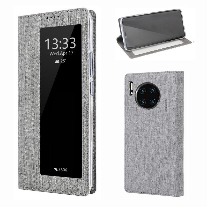 Bekijk Omslag Huawei Mate 30 Pro Magenta Grijs Getextureerde Vili Dmx