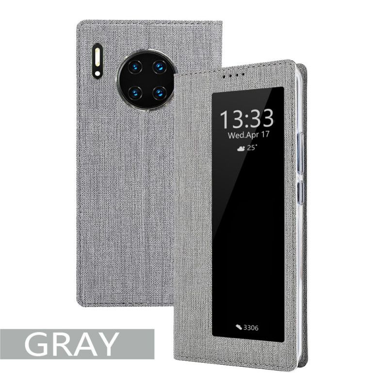 Bekijk Omslag Huawei Mate 30 Pro Magenta Grijs Getextureerde Vili Dmx