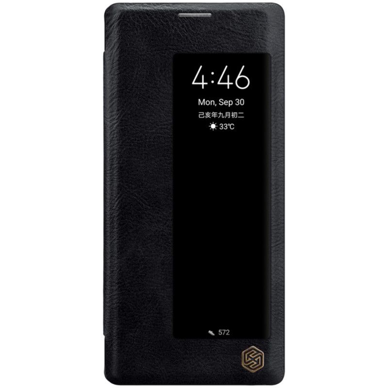 Bekijk Omslag Huawei Mate 30 Pro Rood Zwart Qin Serie Nillkin
