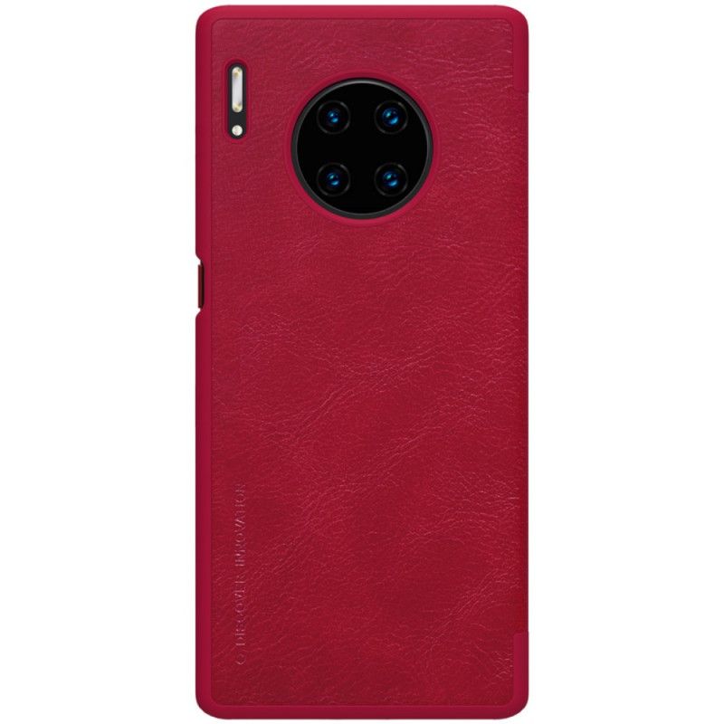 Bekijk Omslag Huawei Mate 30 Pro Rood Zwart Qin Serie Nillkin
