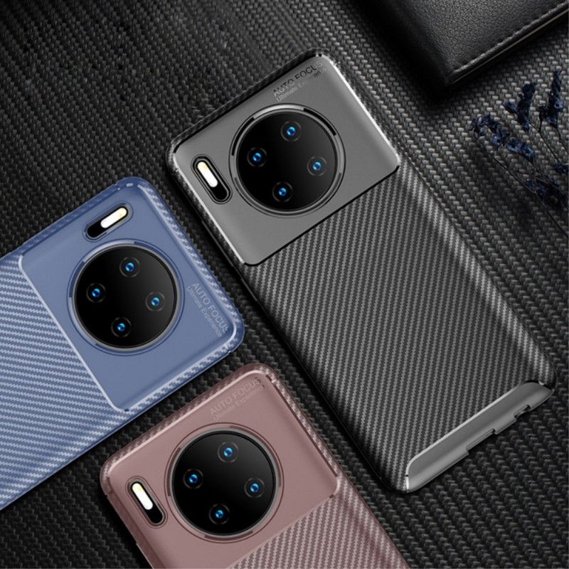 Case Hoesje Huawei Mate 30 Pro Donkerblauw Zwart Telefoonhoesje Antislip Ipaky