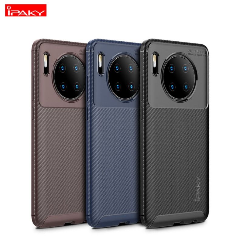 Case Hoesje Huawei Mate 30 Pro Donkerblauw Zwart Telefoonhoesje Antislip Ipaky