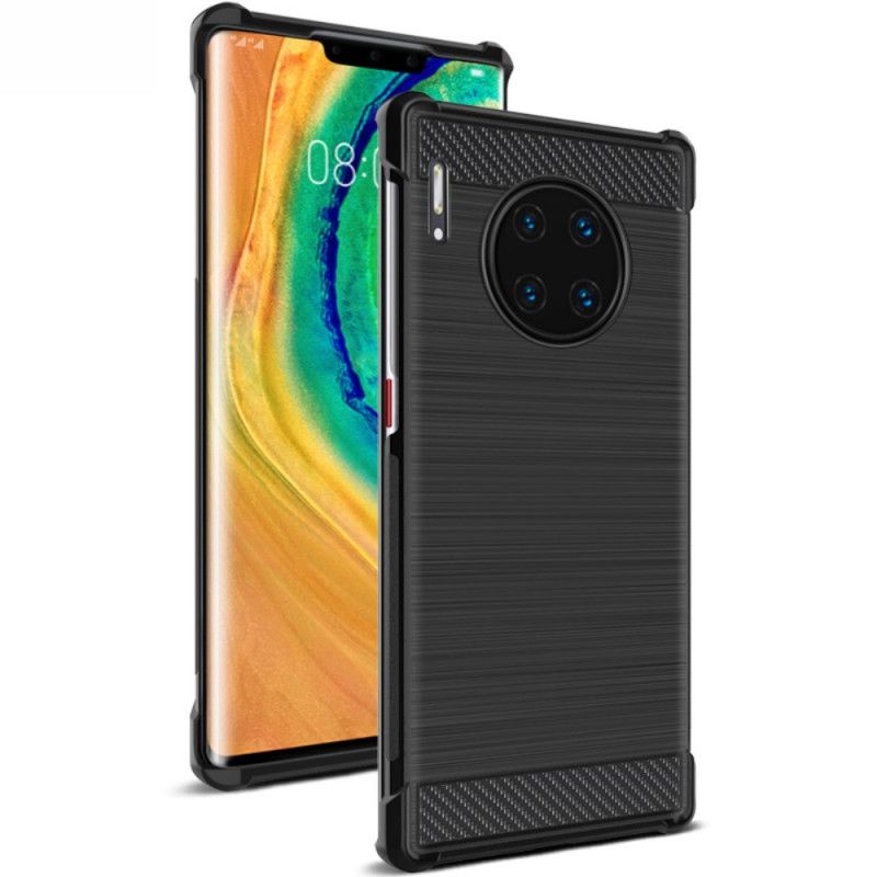 Case Hoesje Huawei Mate 30 Pro Telefoonhoesje Imak Vega Serie Geborsteld Koolstofvezel