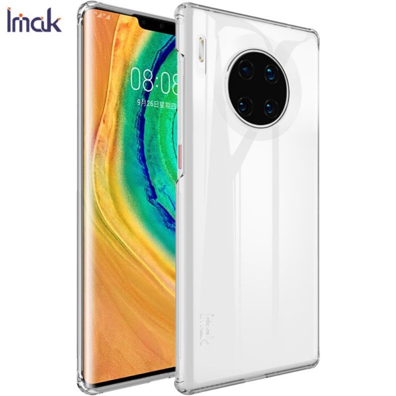 Cover Hoesje Huawei Mate 30 Pro Groen Wit Telefoonhoesje Ux-6 Serie Gradiënt Imak