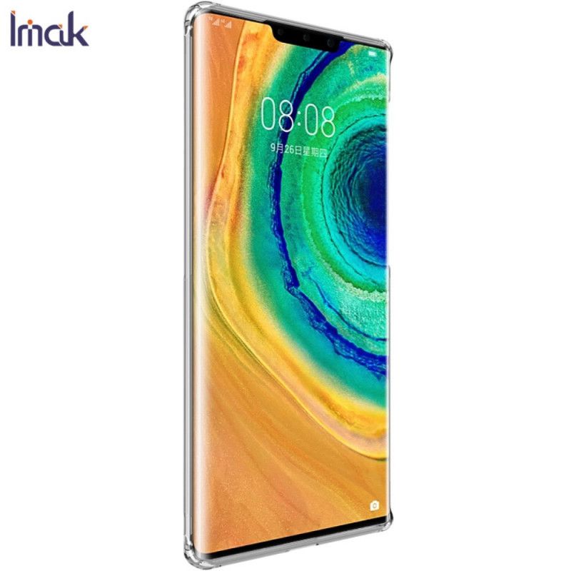 Cover Hoesje Huawei Mate 30 Pro Groen Wit Telefoonhoesje Ux-6 Serie Gradiënt Imak