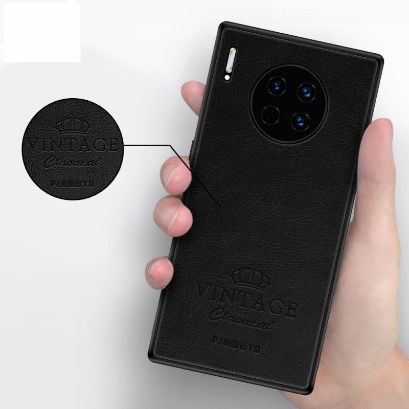 Cover Hoesje Huawei Mate 30 Pro Magenta Zwart Telefoonhoesje Eervolle Vintage Pinwuyo