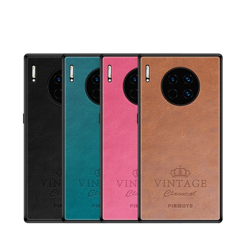 Cover Hoesje Huawei Mate 30 Pro Magenta Zwart Telefoonhoesje Eervolle Vintage Pinwuyo