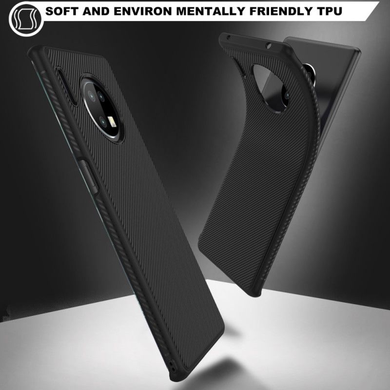 Cover Hoesje Huawei Mate 30 Pro Rood Zwart Telefoonhoesje Twill Uit De Jazzserie