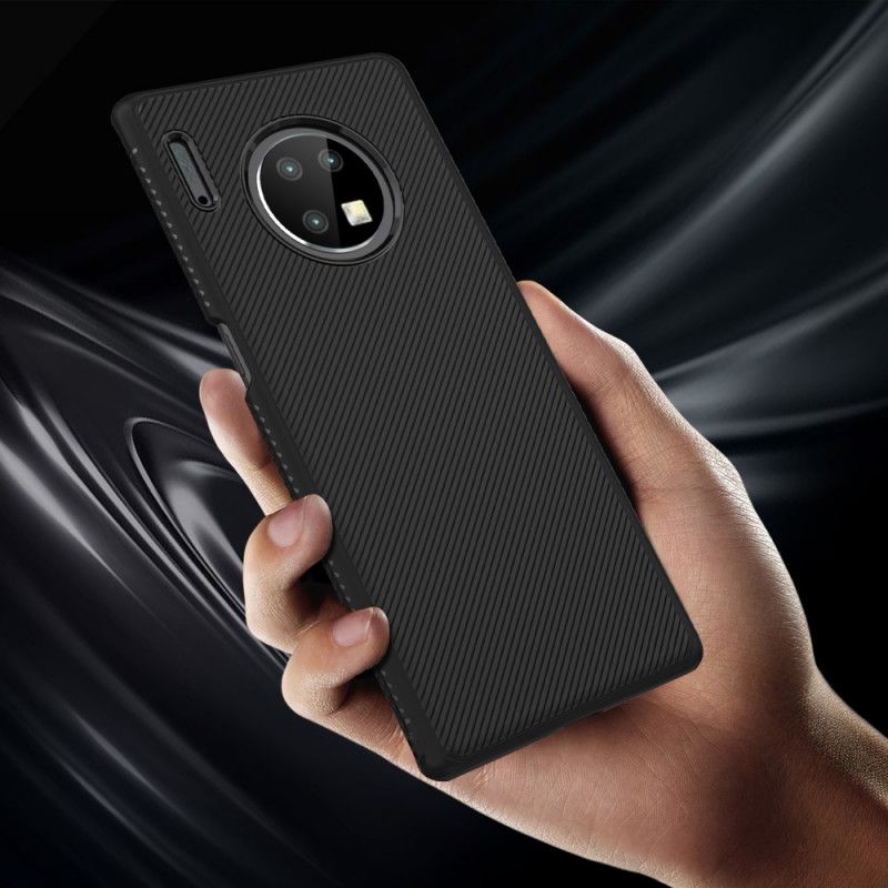 Cover Hoesje Huawei Mate 30 Pro Rood Zwart Telefoonhoesje Twill Uit De Jazzserie
