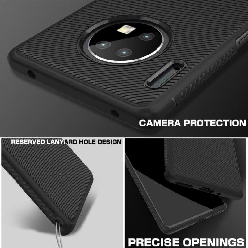 Cover Hoesje Huawei Mate 30 Pro Rood Zwart Telefoonhoesje Twill Uit De Jazzserie