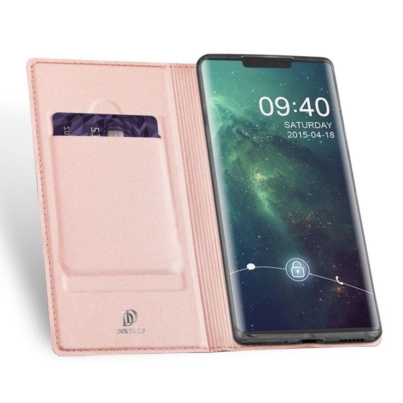 Folio-hoesje Huawei Mate 30 Pro Goud Zwart Skin Pro Serie Dux Ducis