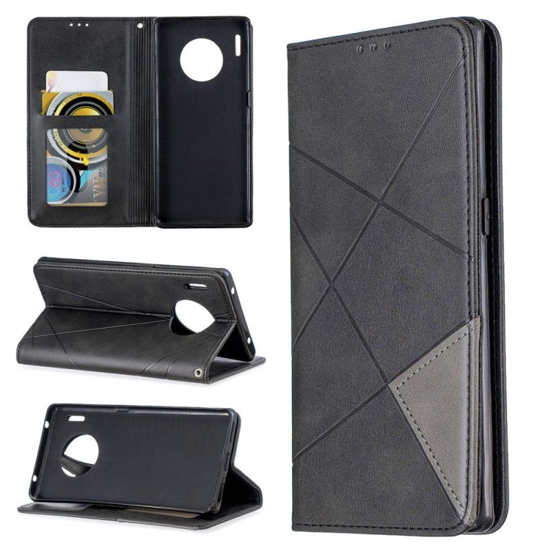 Folio-hoesje Huawei Mate 30 Pro Grijs Zwart Max Artieststijl