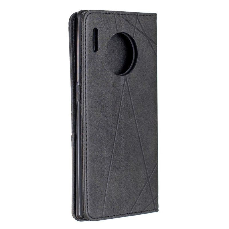 Folio-hoesje Huawei Mate 30 Pro Grijs Zwart Max Artieststijl